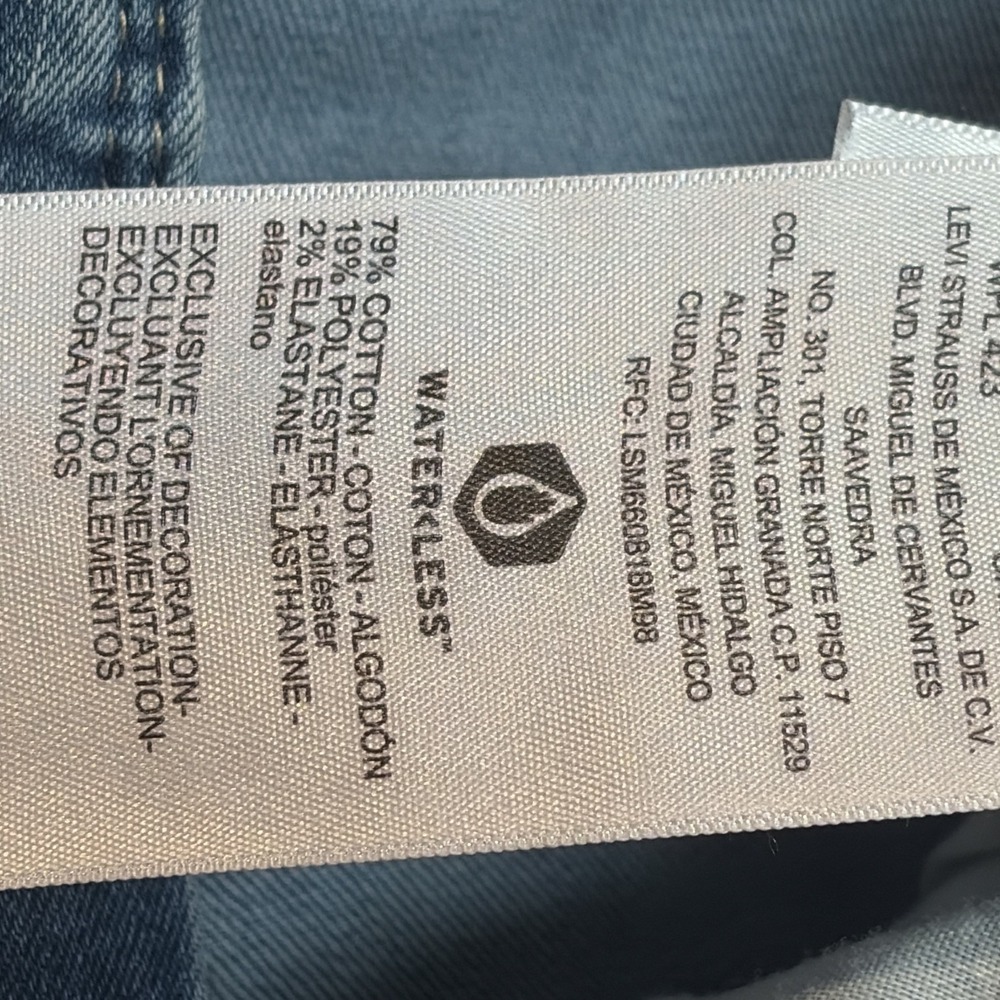 Levi's Denizen Women's Jeans Mid Rise Skinny Stretch Women 10 (30x30) Lite Wash - Picture 4 of 9